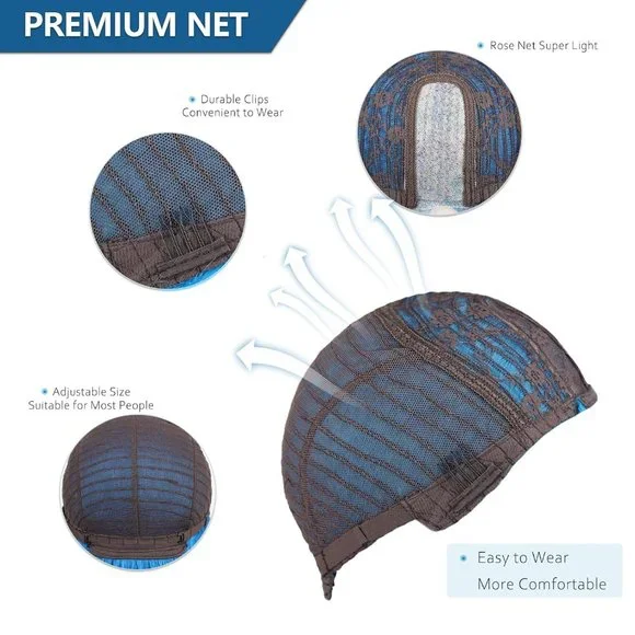 26 INCH Long Blue Wavy Middle Part Wig - Picture 5 of 5